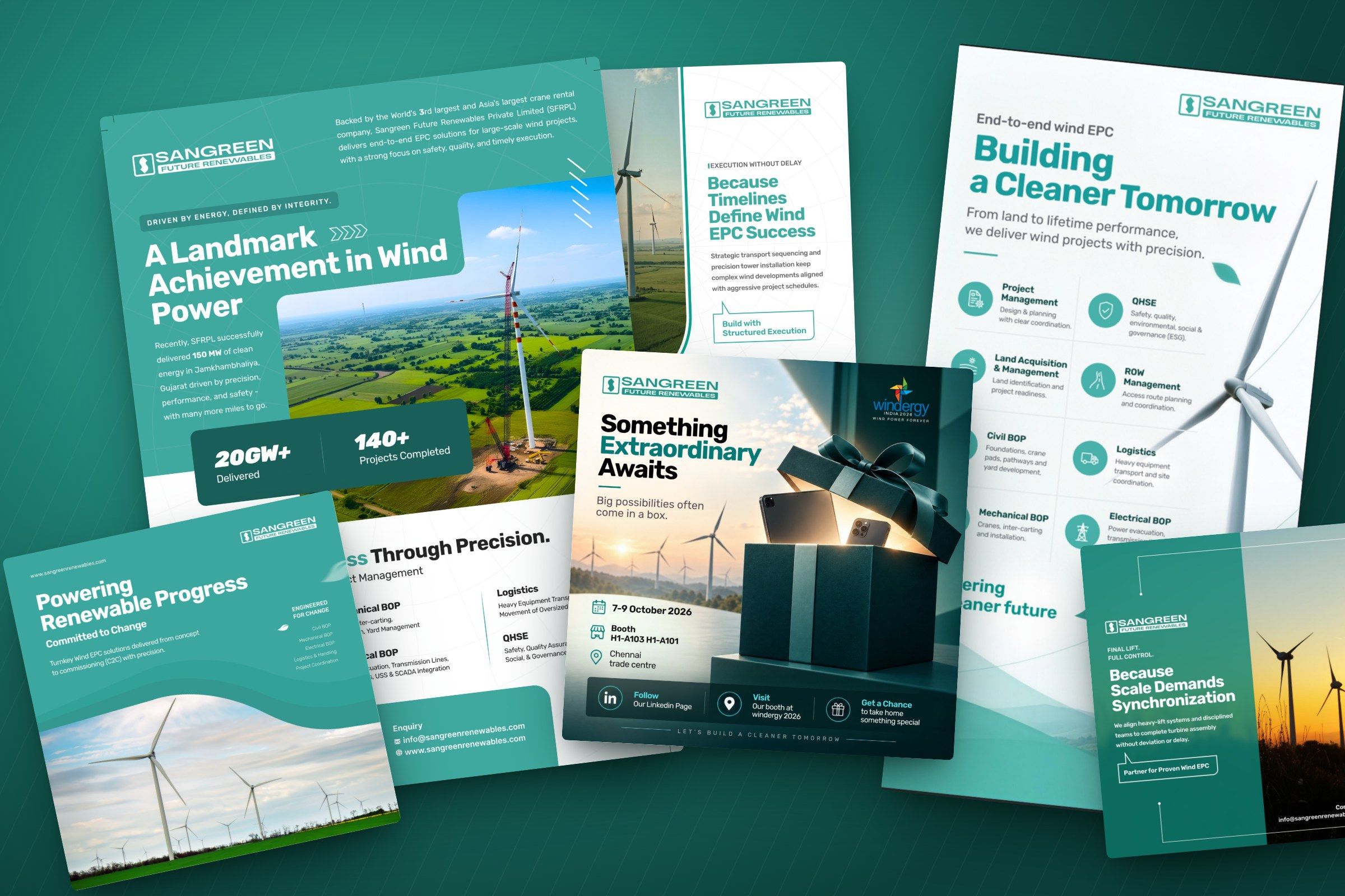 Sangreen Renewables: Wind EPC, campaign-ready