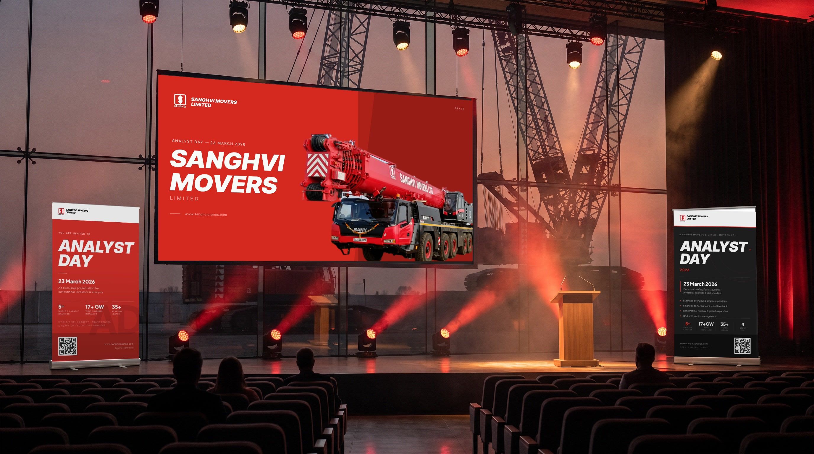 Sanghvi Movers: Marketing collateral that lifts
