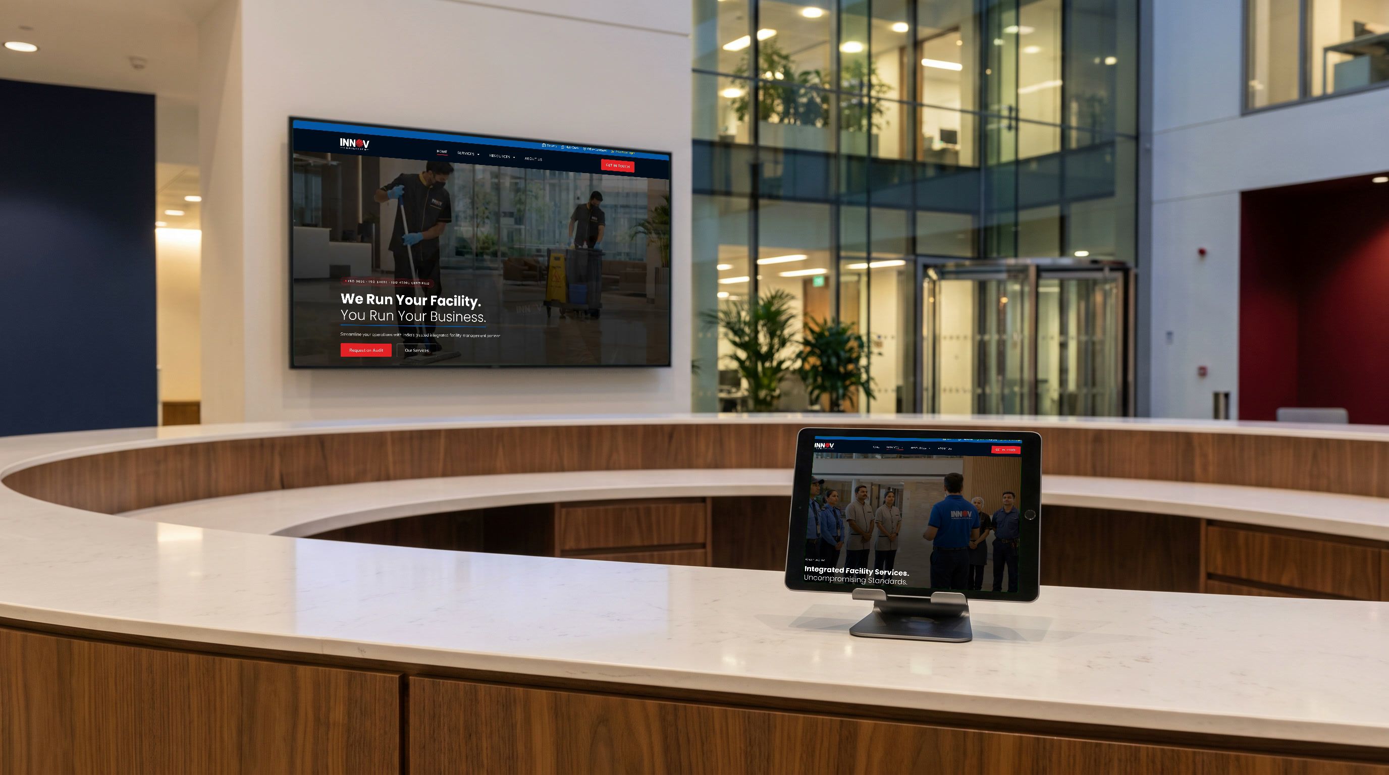 Innov Facilities: Integrated facility management website